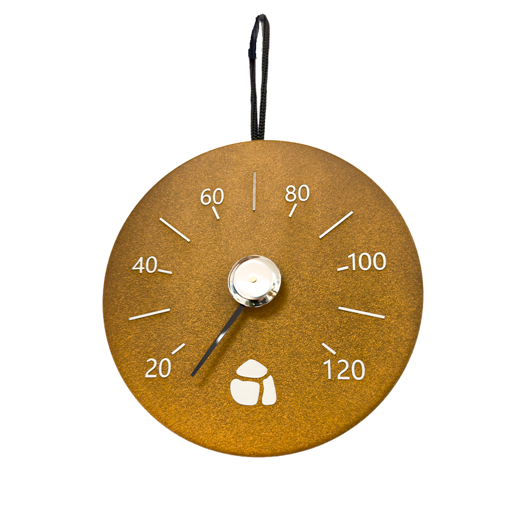 Rund bastutermometer från Bast Sauna